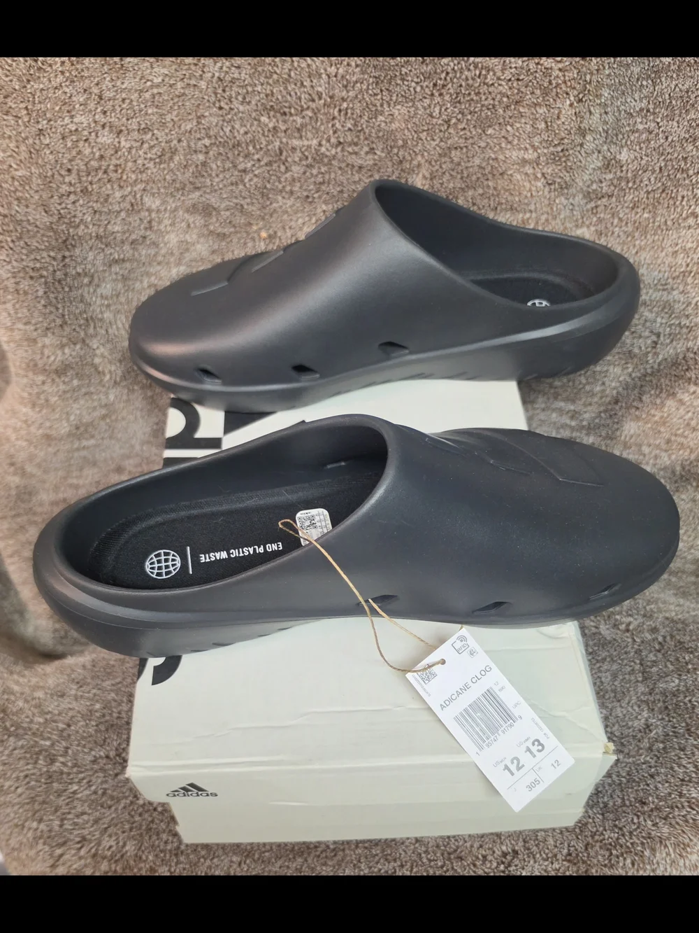 adidas Black Slip-On EVA Clog